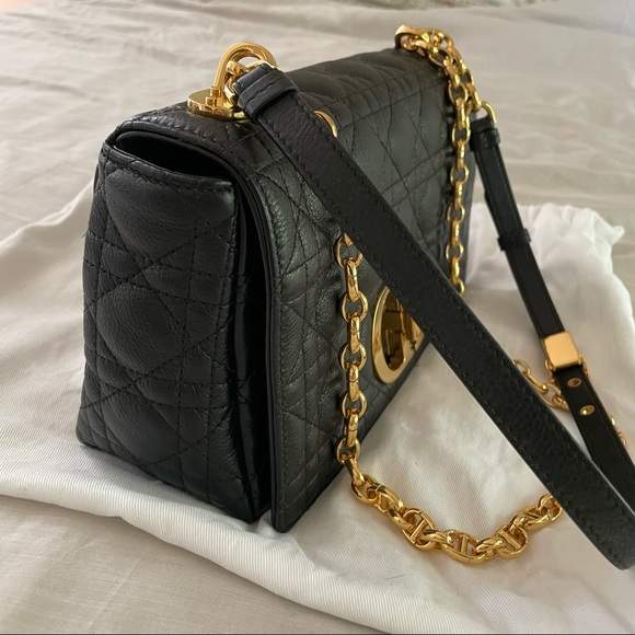 Dior Caro Medium in Black with Gold Hardware - Picture 5 of 9